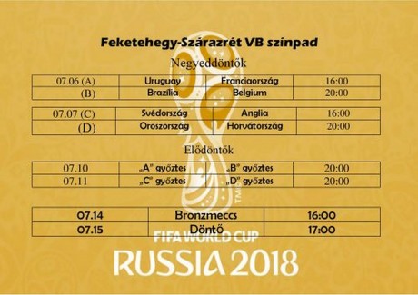 Közösségi meccsnézés a Feketehegy-Szárazréti VB-színpadon